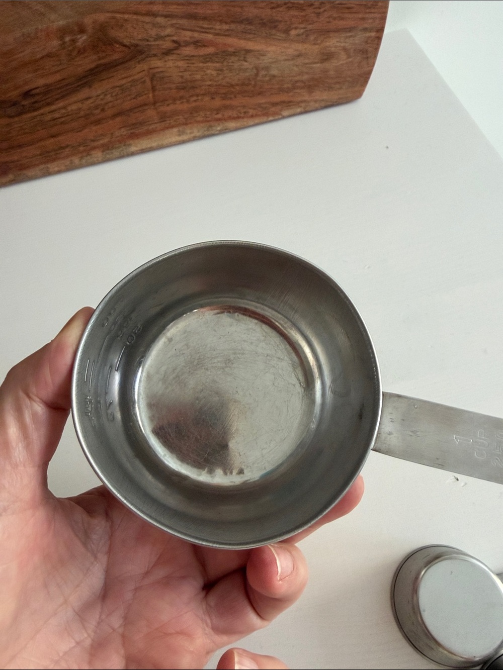 Stainless Steel Vintage Nesting Measuring Cups (3) Hong Kong - Picture 7 of 10